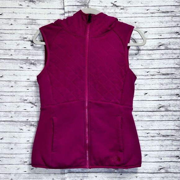 The North Face Reversible Caroluna Quilted Hooded Vest - Picture 1 of 12